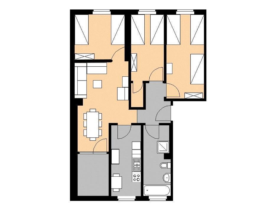 ברלין M M Central Apartments Gruppen, Handwerker Und Monteure Budget מראה חיצוני תמונה